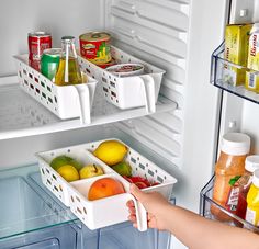 Органайзер Qlux для хранения с ручкой для кухни холодильника 23*32*8 см.