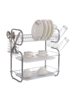 Сушилка для посуды хромированная сталь Berlinger 55*24*48 см. 7326BH