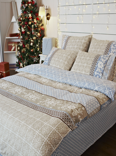 Комплект постельного белья Фланель "Матильда" 1,5 спальный 50х70 TM Textile