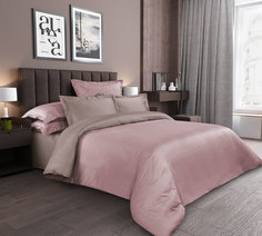 Однотонное постельное белье Розовый топаз, Сатин, 1.5-спальное, наволочки 70х70 Текс Дизайн