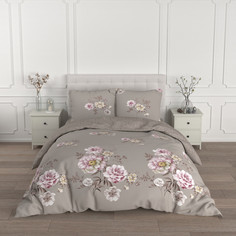 Комплект постельного белья евро, евро-стандарт, наволочки 70х70 см - 2 шт, сатин, хлопок Для Snoff