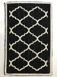 Коврик для ванной 40x60 см Alize, Pera, черный, хлопок, Pera-40x60-black