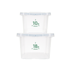 Контейнер для хранения VERDE Leon 2шт 10х18, 40138