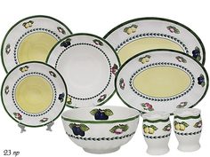 Обеденный сервиз 23пр фарфор Lenardi Фрукты 105-518