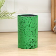 Подставка для ножей с наполнителем «Зелёный разлом», 14?9 см, soft-touch, цвет зелёный Доляна