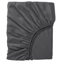Простыня на резинке ViGrand 140x200 темно-серый сатин KL-20442672