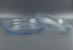 Набор круглых стеклянных жаропрочных форм для запекания BrArt 2 шт2,75л. 1,95л.