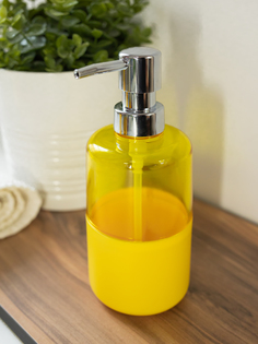 Дозатор для жидкого мыла диспенсер Proffi Yellow Trendy PH11191 пластиковый