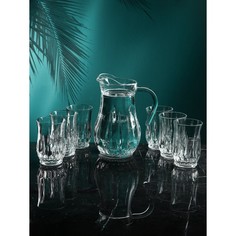 Isfahan Glass Набор для напитков «Императорский», 7 предметов: кувшин 1.2 л, стаканы 6 шт