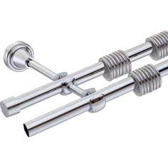 DDA Карниз 16мм DIY в коробе, Двойной, откр. кр-н Хром глянец 2.0 53929