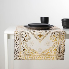 Салфетка ажурная для стола «Восток», 84?40 см, ПВХ, цвет золотой No Brand
