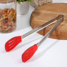 Щипцы Доляна "Колд", 30,5 см, цвет красный