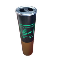 Урна пепельница металлическая в комплекте с вкладышем черная ПРОФМЕТСТИЛЬ