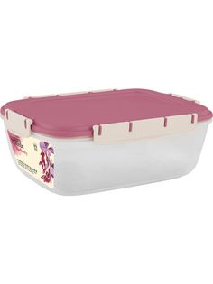 Контейнер для продуктов Sugar & Spice Barberry герметичный прямоугольный брусника 1,8 л Sugar&Spice
