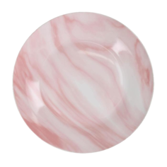 Тарелка обеденная Доляна «Мрамор», d=24 см, цвет розовый