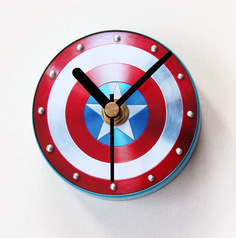 Магнитные часы на холодильник Captain America No Brand