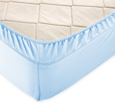 Простыня на резинке Текс-Дизайн «Светло-голубой», трикотаж (200x200x20)