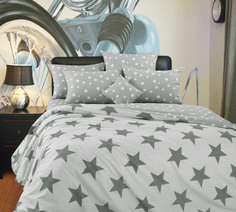 Постельное белье Текс-Дизайн с одеялом Орион 1, перкаль 125 г/м2, 1.5-спальное