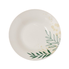 Глубокая тарелка «Листья», 20,5 см Dolce Ceramo