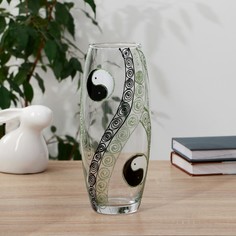 Ваза FLORA "Инь-Янь"d-7,5см 10х26см No Brand