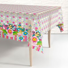 Скатерть «Мультяшки», 120 ? 220 см No Brand