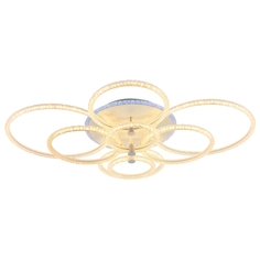 Светодиодная диммируемая люстра Profit Light с ПДУ 8024/8 WHT 232W+10W RGB