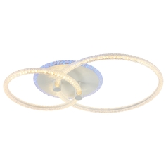 Светодиодная диммируемая люстра Profit Light с ПДУ 8024/2 WHT 69W+7W RGB