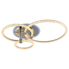 Светодиодная диммируемая люстра Profit Light с ПДУ 8024/3 CHR 87W+7W RGB