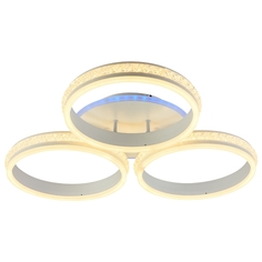 Светодиодная диммируемая люстра Profit Light с ПДУ 6003/3 WHT 198W+8W RGB