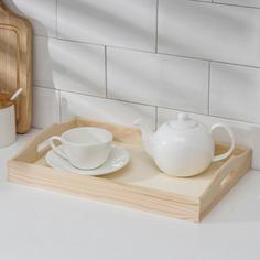 Поднос для завтрака Woodie, 35х23 см, сосна Доляна