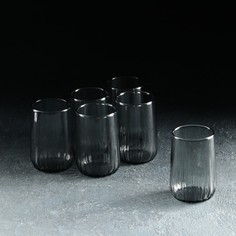 Набор стаканов стеклянных Nova, 135 мл, 6 шт, цвет серый Pasabahce