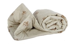 Одеяло верблюжья шерсть, 150гр/м2, чехол-ТИК, Евро Toontex
