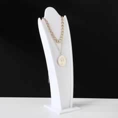 Подставка под кулоны, цепи, серьги, 7,5 х 6,5 х 23, цвет белый Queen Fair