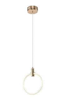 Люстра подвесная светодиодная Zortes Ringer ZRS.57792.17 LED, 17 Вт, золото No Brand