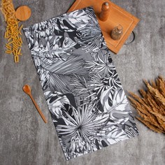 Полотенце Этель Palm leaves 40х73 см, 100% хл, саржа 190 г/м2
