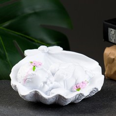 Фигура "Ангел в ракушке левый" 10х11х5,5см Хорошие сувениры