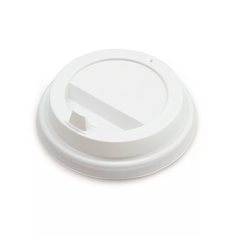 Крышки для одноразовых бумажных стаканов Liga Pack,цвет белый,9см*100шт