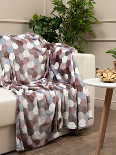 Плед TexRepublic Absolute flannel 200х220 см фланель серо-бежевый