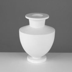 Мастерская Экорше Гипсовая фигура ваза греческая, 21,5 х 21,5 х 29 см