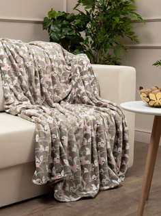 Плед TexRepublic Absolute flannel 200х220 см покрывало на кровать фланель розовый