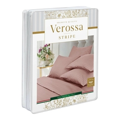 Комплект постельного белья Verossa Stripe Rouge 1,5сп страйп-сатин розовый