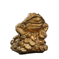 Фигура "Лягушка на монетах" малая 14х14х15см Хорошие сувениры