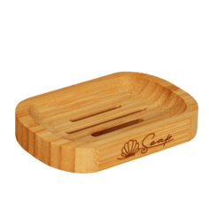 Мыльница деревянная Soap, круглая No Brand