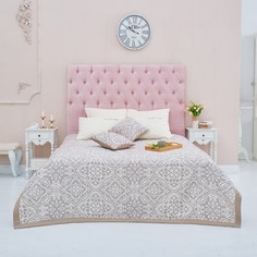 Этель Покрывало хлопковое Этель «Орнамент» 200х240 см, цвет серый, 100% хлопок, 300гр/м2