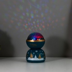 RISALUX Ночник-проектор "Зимняя сказка" LED 3хLR44 зеленый 9х9х15 см