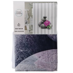 Штора для ванн 180х180 см, полиэстер, Орхидея розовая, STSC1030 Shower Curtain