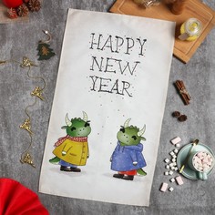 Этель Полотенце Этель Happy New Year 40х73 см, 100% хлопок, саржа 190 г/м2