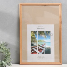 Фоторамка дерево "Image Art" С18 30х45 см,(пластиковый экран), бронза No Brand