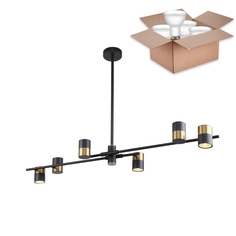 Люстра F-Promo на штанге с лампочками Chart 3092-6P+Lamps Gu10