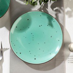 Тарелка плоская DOTS menta, d=16,5 см Porvasal